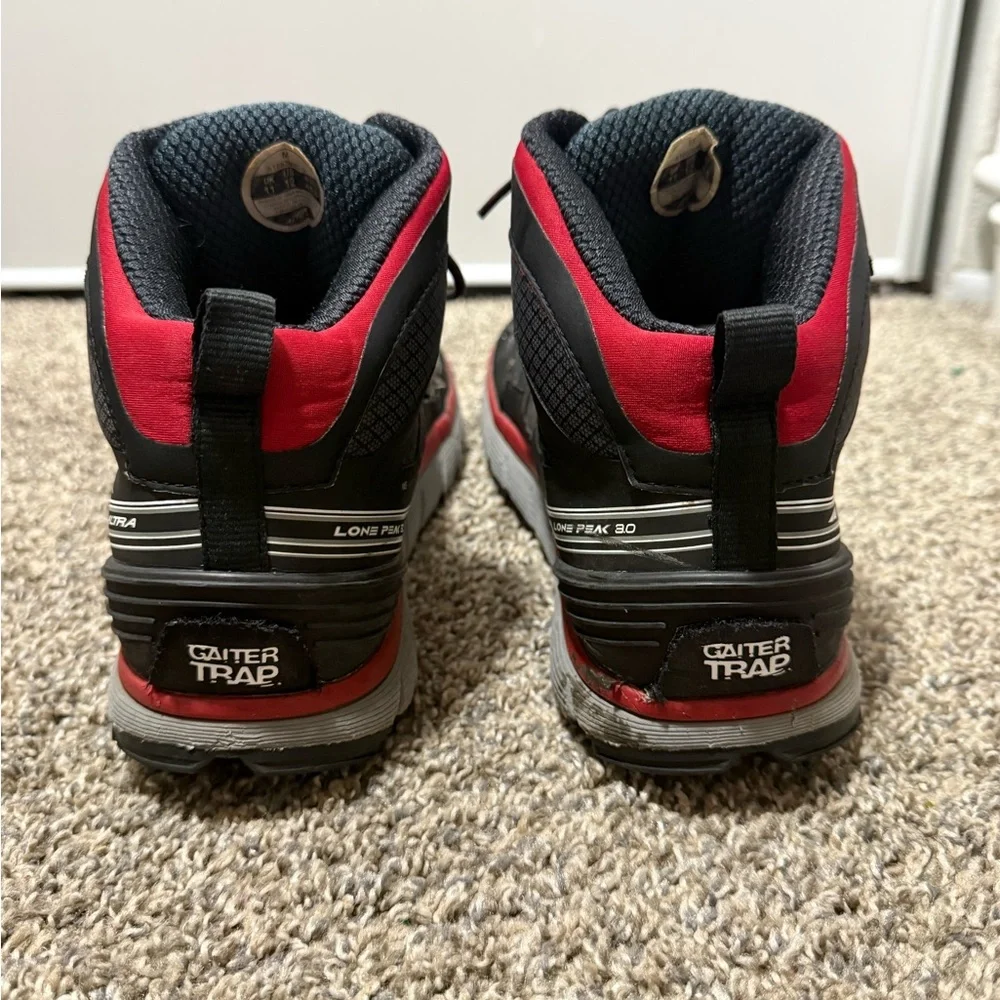 Altra lone peak 3.0 Men's Black and Red Athletic Trail Shoes - Picture 5 of 8
